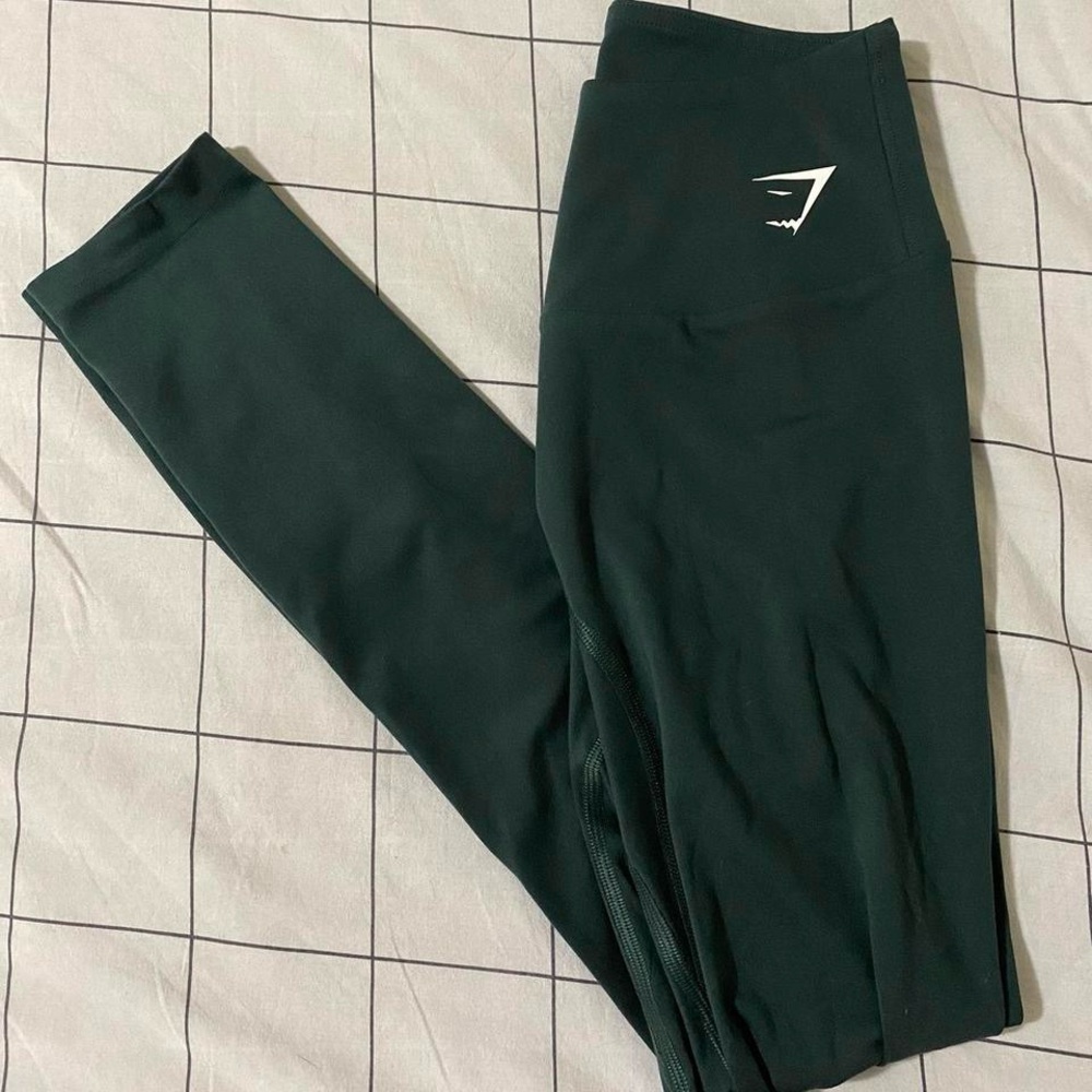 forest green gymshark training leggings